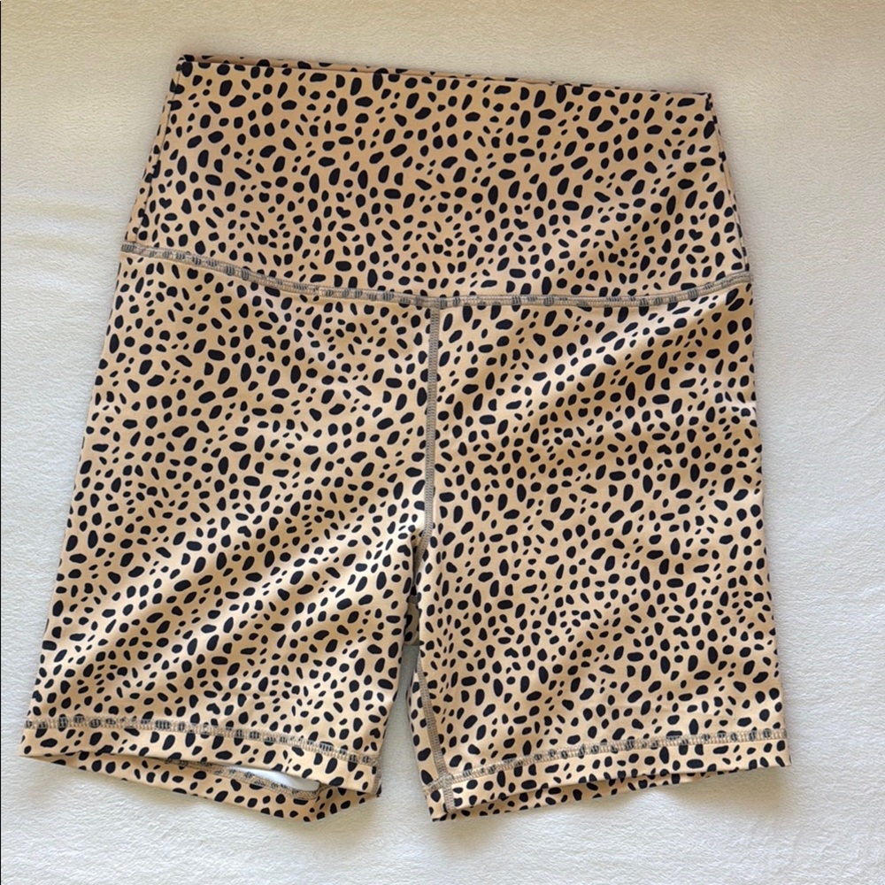 Kavala Leopard Print Biker Shorts